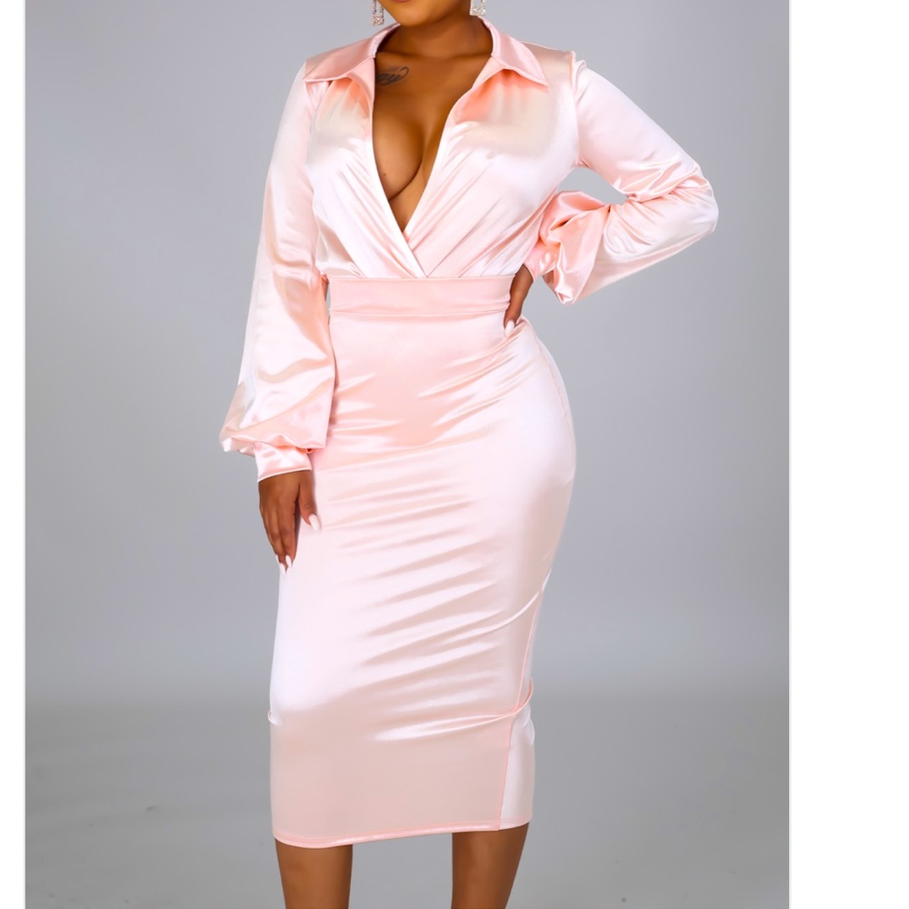 Feeling like Royalty in Peach Satin